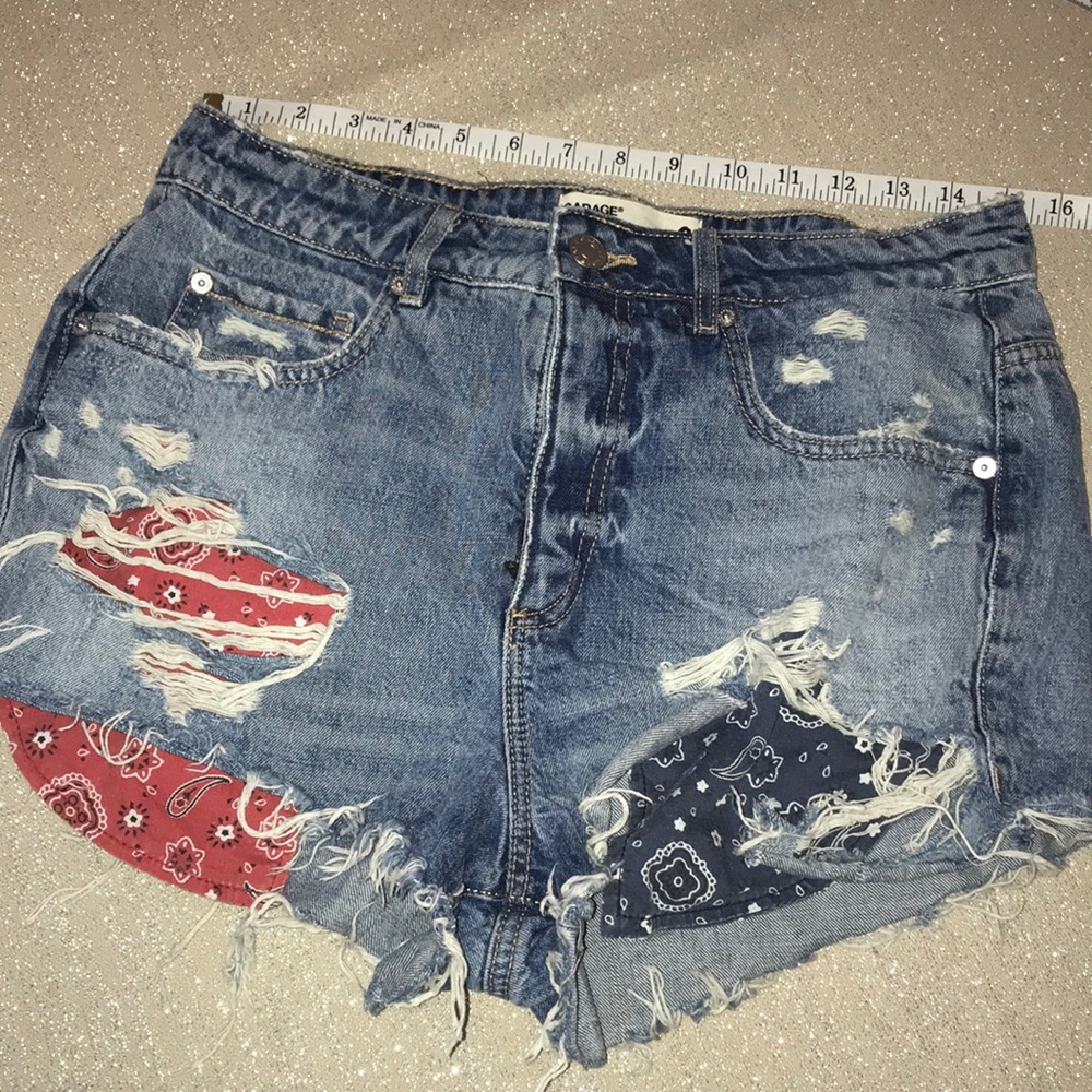 Garage Distressed Jean Shorts